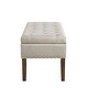 preview thumbnail 13 of 27, Tufted Bench with Storage, Solid Wooden Frame, 48"L X 18"W X 18.5"H
