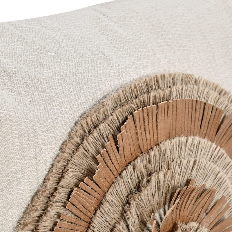 Villa by Classic Home Pueblo 22" Chestnut Cotton Throw Pillow