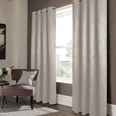 Lina Matte Embossed Blackout Window Curtain - 52" x 90"