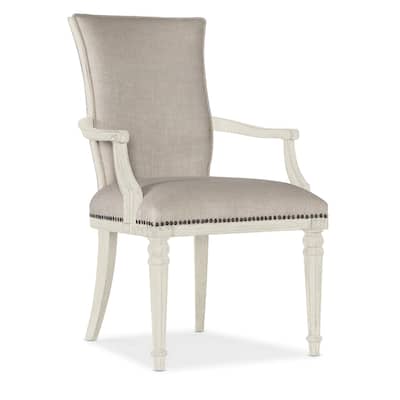 Hooker Furniture 5961-75500-02-SINGLE Traditions 24" Fabric Dinner - Creamy Magnolia