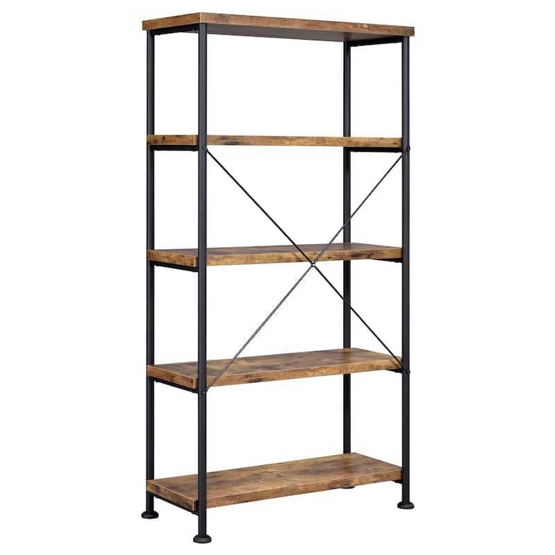Analiese Farmhouse 63-inch 4-shelf Bookshelf - 31.50" x 14.25" x 63.00"