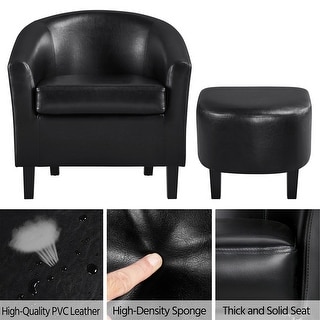 Strick & bolton ornette sales lounge chair and ottoman set