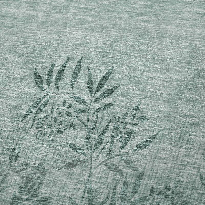 Premium Machine Washable Modern Floral Sherpa Throw Blanket