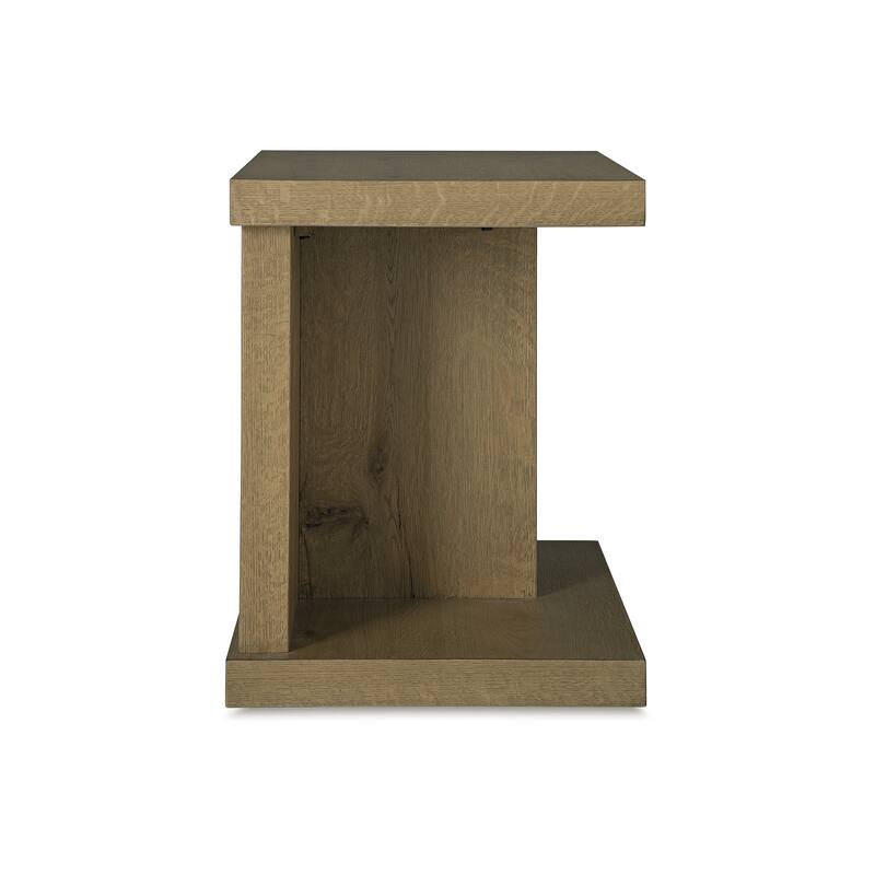 Signature Design by Ashley Brinstead Light Brown Chairside End Table - 22"W x 18"D x 24"H