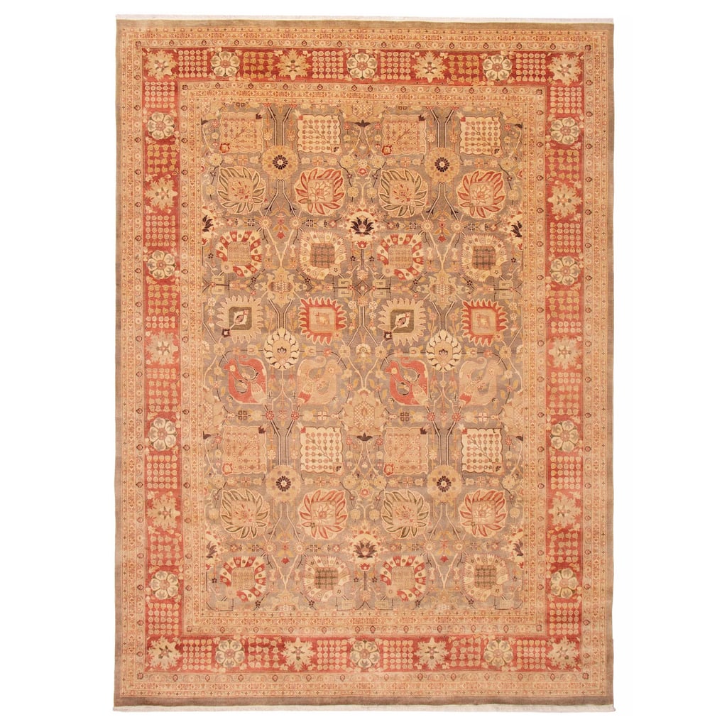ECARPETGALLERY Hand-knotted Pako Persian 18 Of 20 Taupe Wool Rug - 10'0 x 13'3