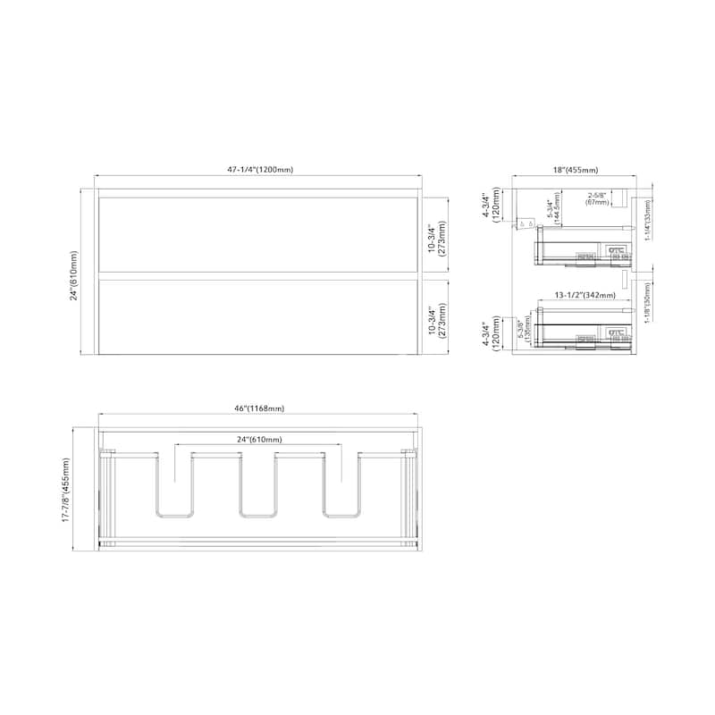 Anne 48" Double Bathroom Vanity Set