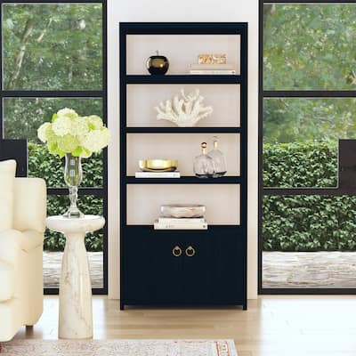 Lark 4-Tier Etagere Bookcase Cabinet