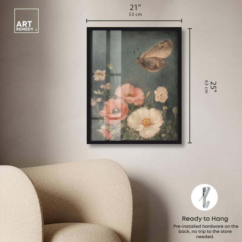 Shadowed Flutter II Shadowbox by Art Remedy