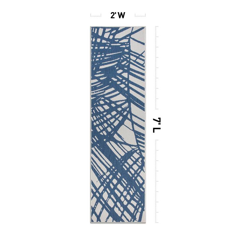 World Rug Gallery Nature Inspired Tropical Indoor/Outdoor Area Rug