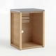preview thumbnail 76 of 93, 100% Solid Wood Outdoor Kitchen Cabinet Set, Modular Patio BBQ Island Sideboard Buffet Pantry