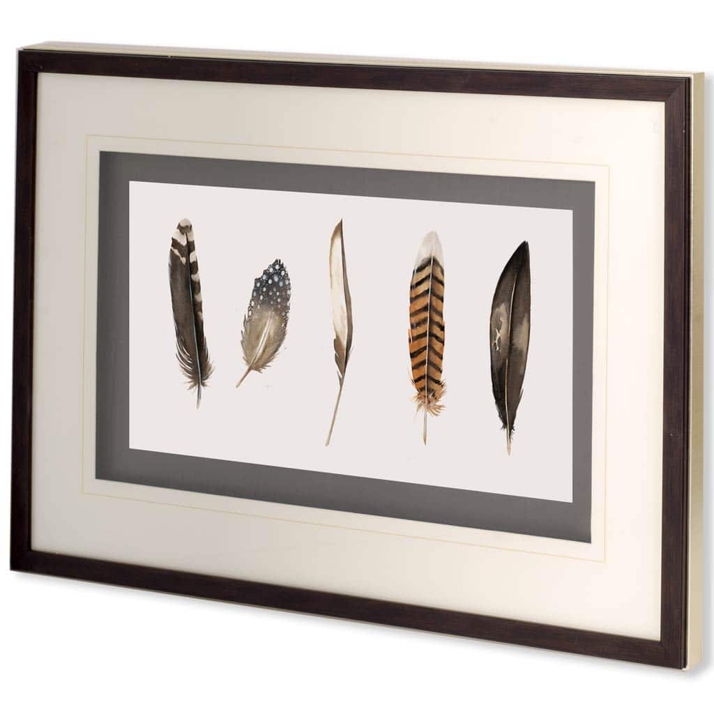 Red Rock Feathers II Framed Art Print