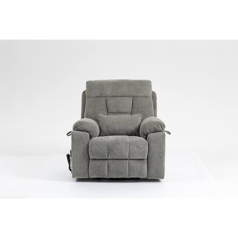 Dual OKIN Motor Power Lift Recliner Chair, Electric Sofa with Heat & Massage, Heavy-Duty Recliner Chair with 2 Cup Holders