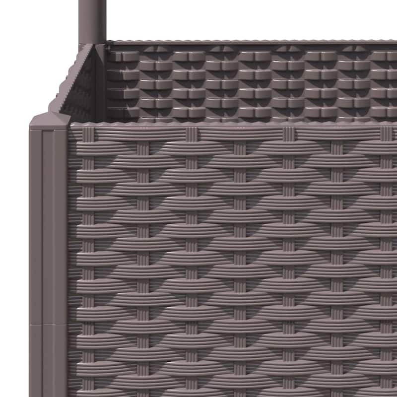 vidaXL Garden Planter with Trellis Plant Pot Flower Box Raised Bed Outdoor PP