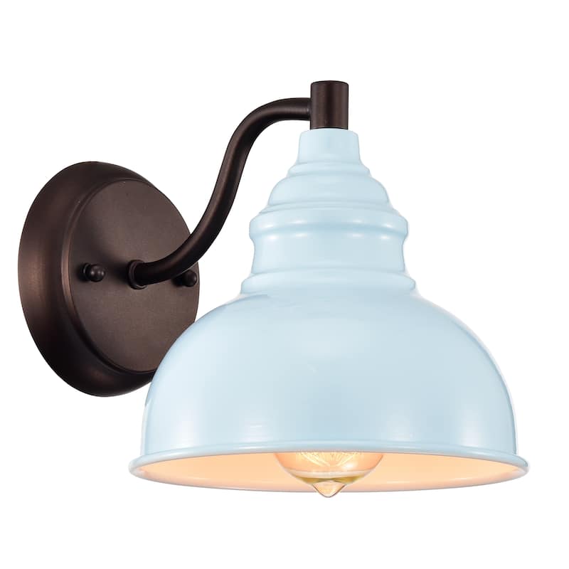 1-light Indoor/ Outdoor Wall Sconce - Blue