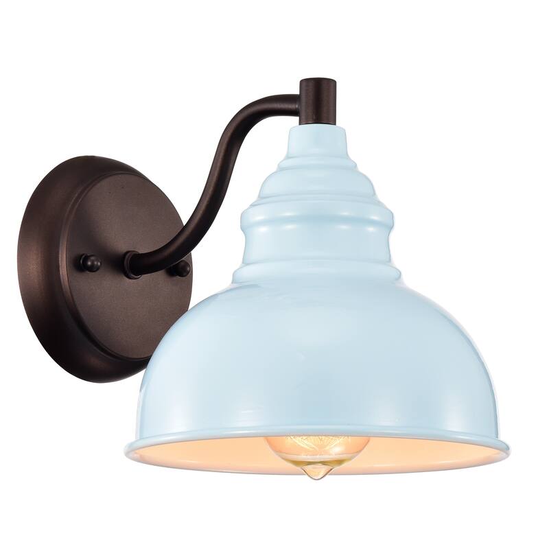 1-light Indoor/ Outdoor Wall Sconce - Blue