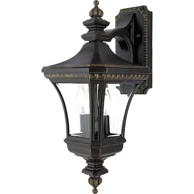 Devon 2-Light Outdoor Wall Lantern in Imperial Bronze