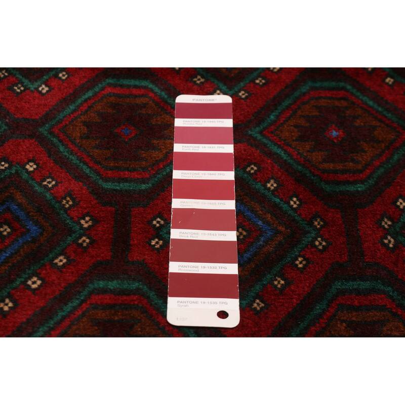 Teimani Red Rug 3'10" x 6'7" - 3'10 x 6'7