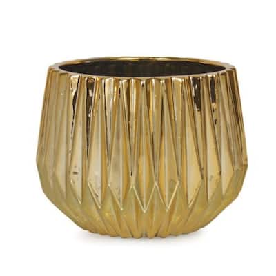 Gold Patterned Planter