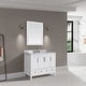 preview thumbnail 36 of 68, Avanity Everette Bath Vanity with Carrara White Natural Marble Top