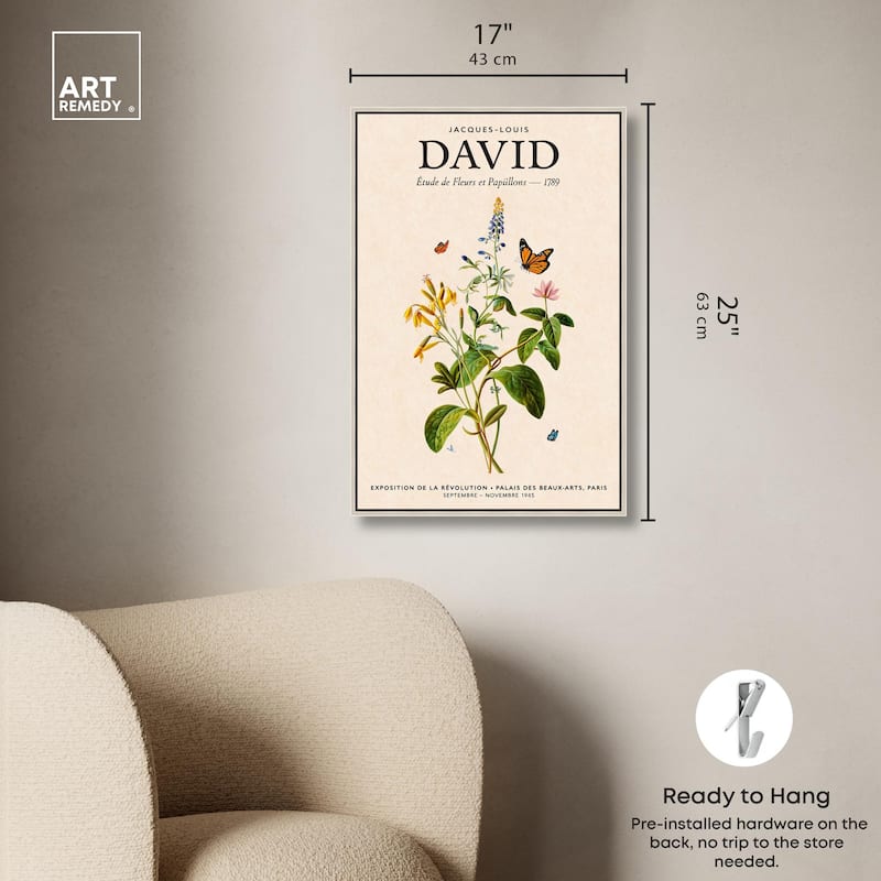 David's Delicate Flowers Canvas by Art Remedy
