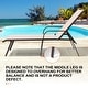 preview thumbnail 48 of 62, Set of 4 Lounge Chairs Outdoor Chaise Lounge with Arms and Adjustable Back