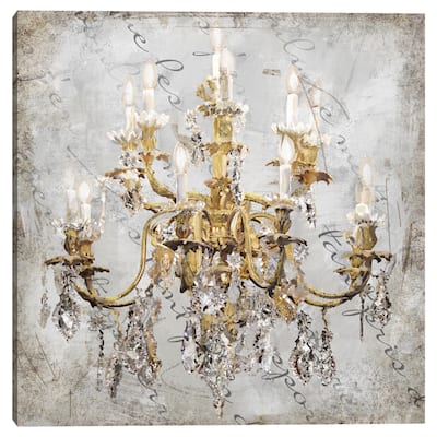 Crystal Luxe II Gold by Studio Arts Canvas Art Print