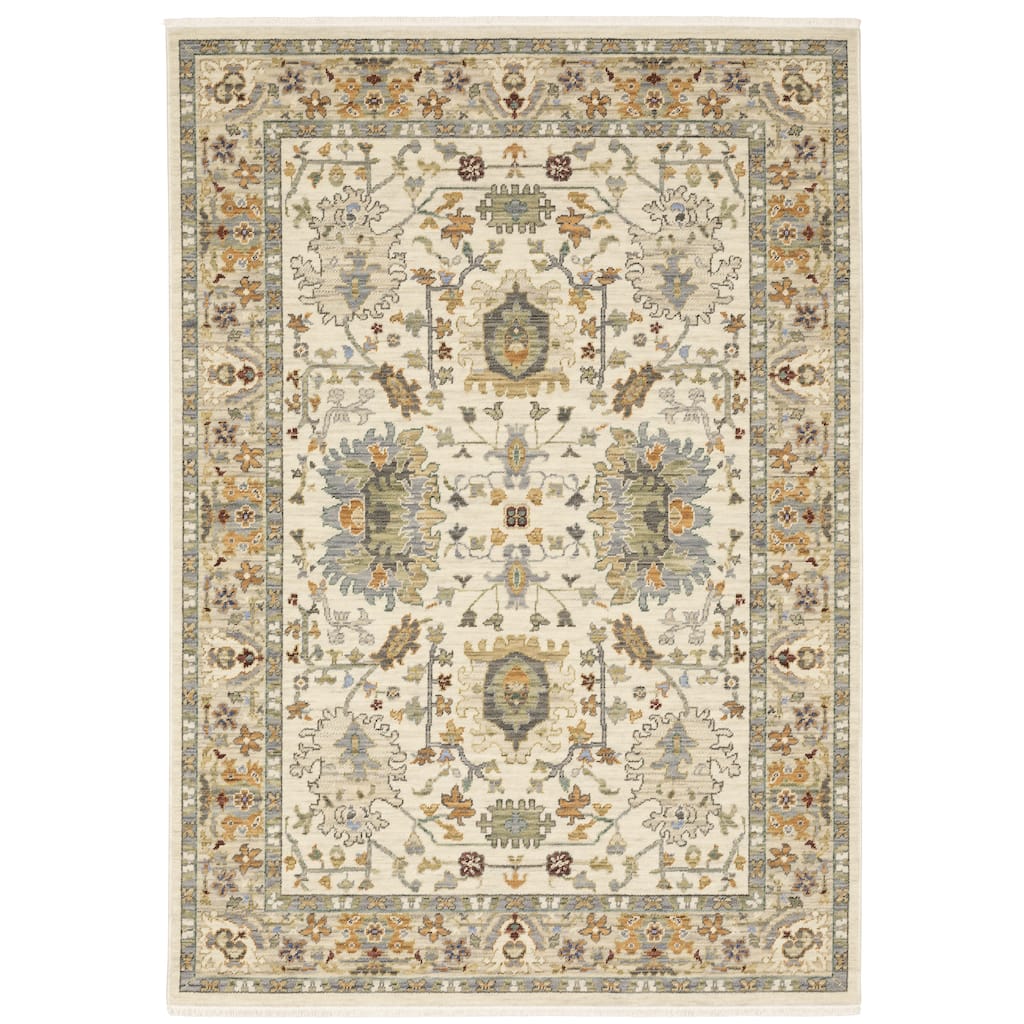 Style Haven Lawson Traditional Persian Indoor Wool Fringe Edge Area Rug