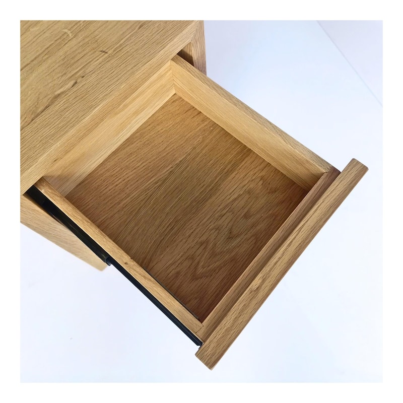 Set of 2 Floating Wooden Nightstands with Drawer, Bedroom Side