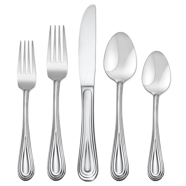 Argent Orfèvres™ Darlington - 75 Piece Flatware Set, Service for 12, 18/10. Opens flyout.
