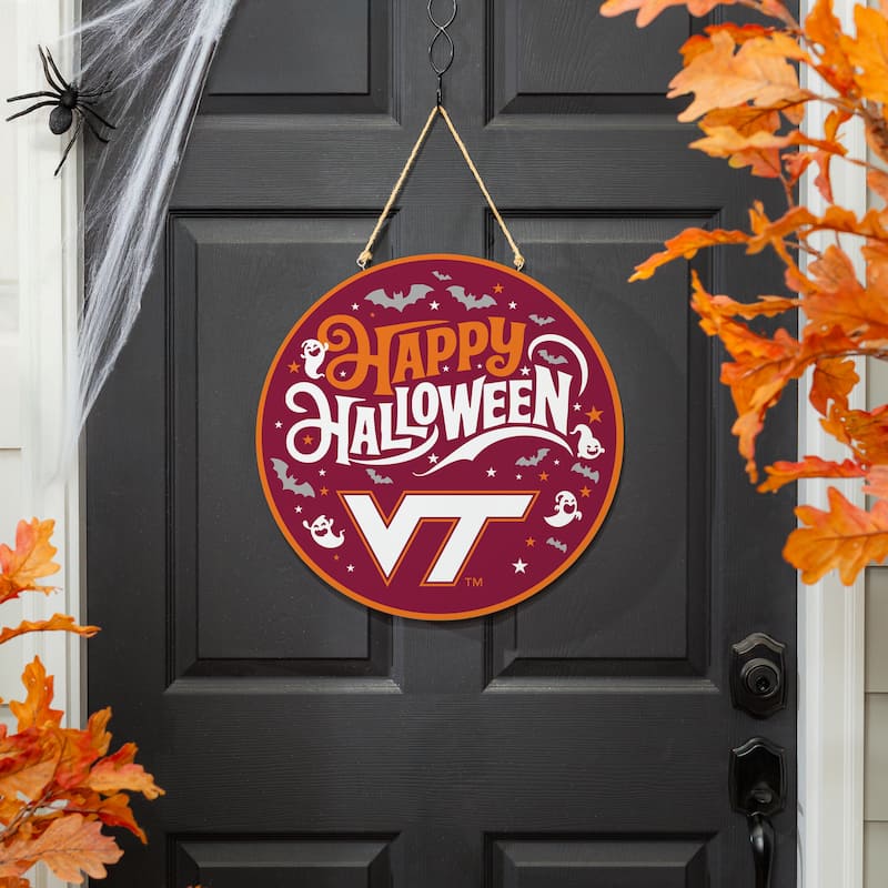 Virginia Tech 18" x 18" Halloween Door Décor Wall Sign