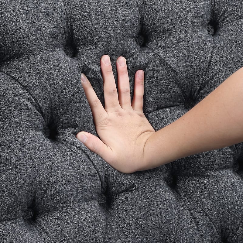 Haven 29" Textured Accent Chair - Button-tufted Chair Back