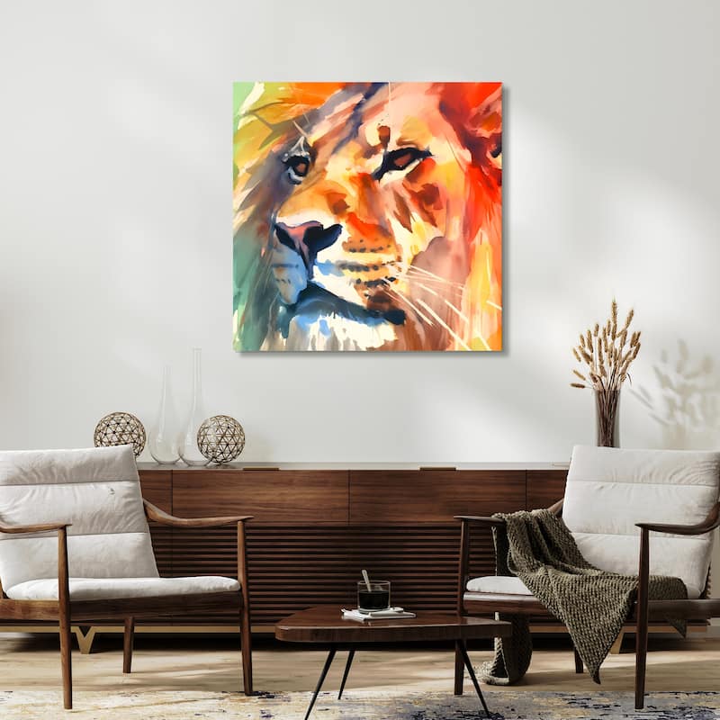 Empire Art Direct Regal Strength Printed Tempered Glass Wall Art - Multi-Color