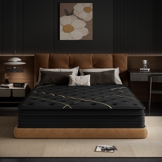 12 Inche Medium Firm Mattress, Memory Foam and Pocketed Spring Hybrid Mattress