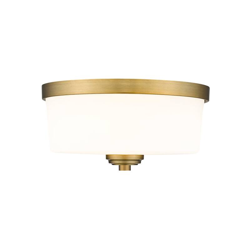 Bellevue Paula 2 Light 12" Wide Flush Mount Drum Ceiling Fixture