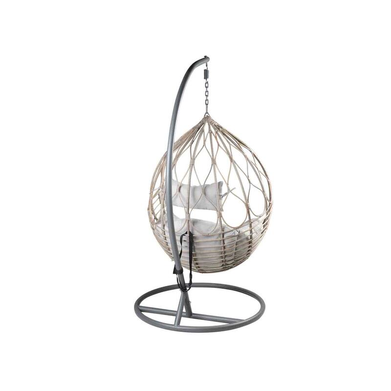 Lozova Hanging Basket Chair, Wood