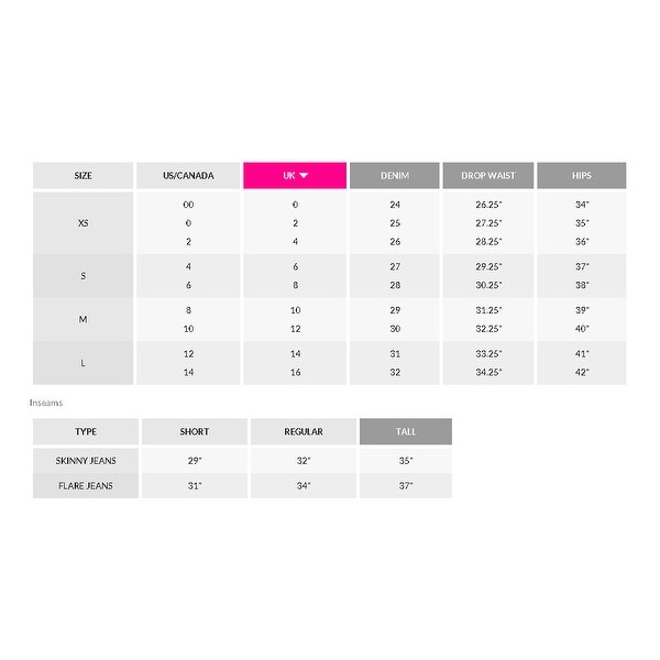 size 8 pants waist size