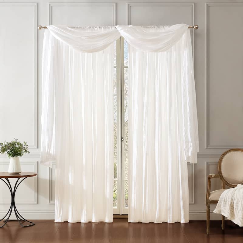 Elrene Athena Rod Pocket Curtain Panel Set of 3
