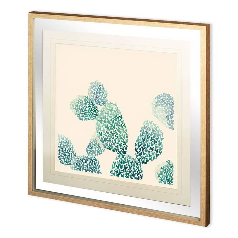 Cactus Maze II Framed Art Print