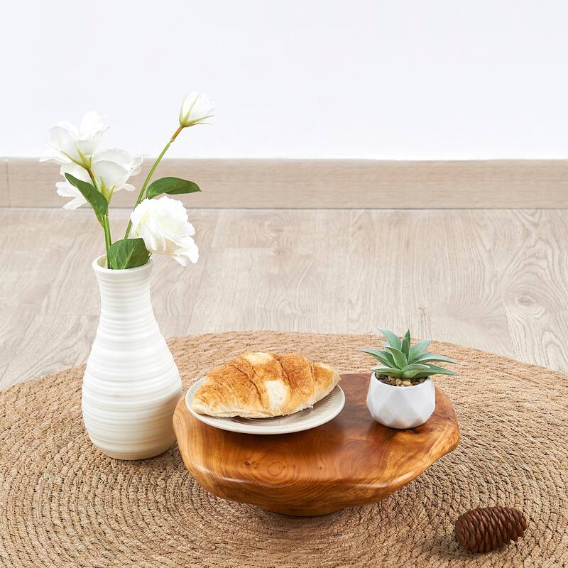 Cedar Roots Serving Stand Farmhouse wood pedestal stand plant holder
