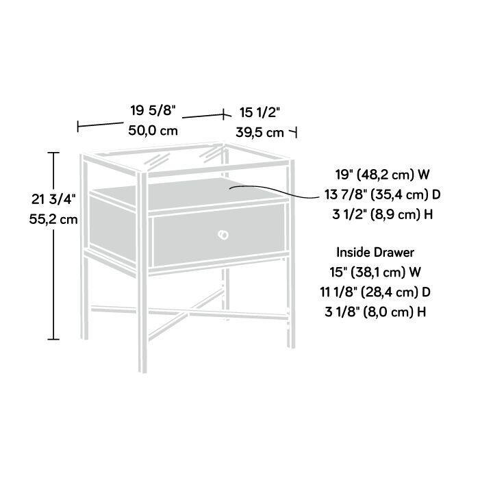 Harper Heights End Table White 3a