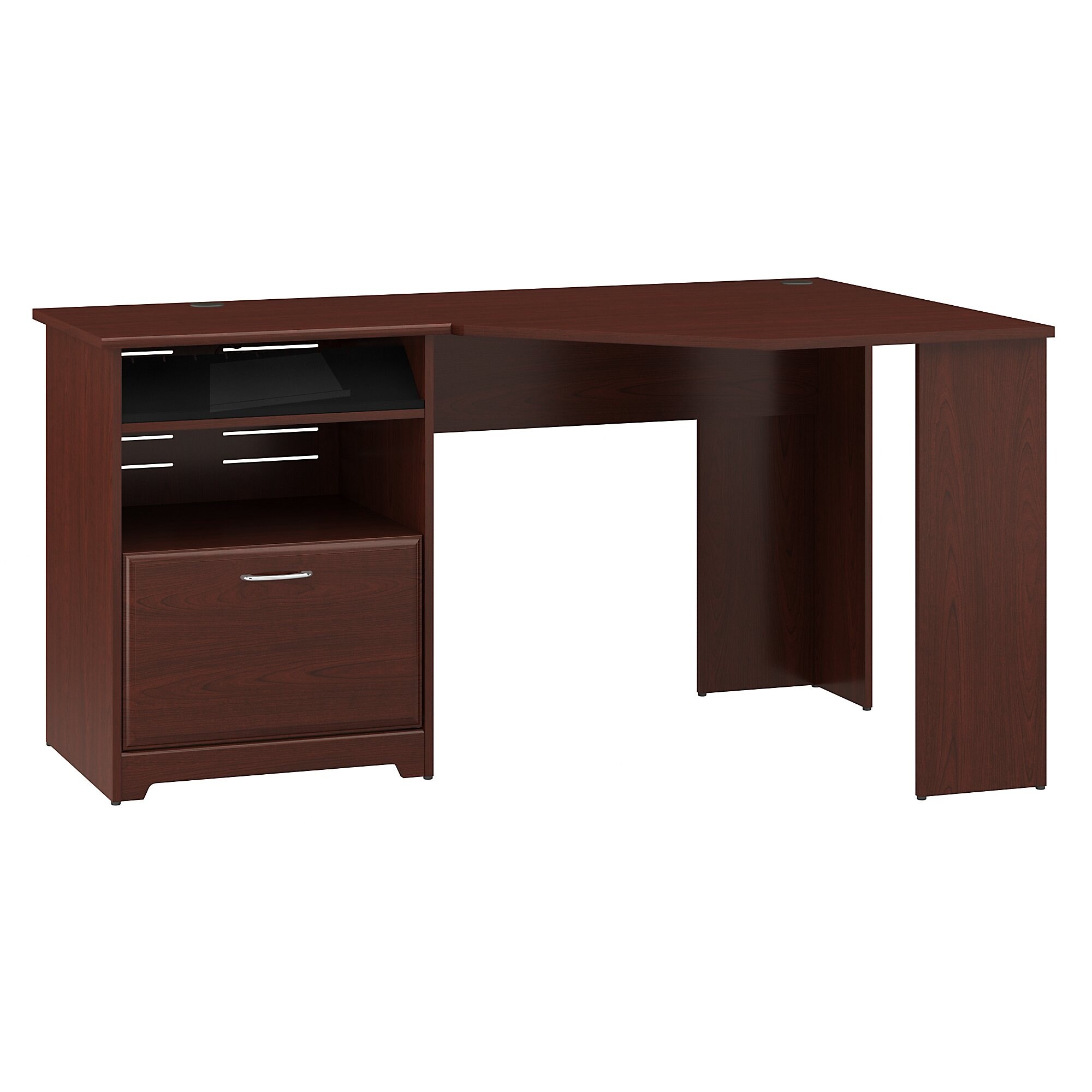 Copper grove daintree corner desk with hutch top