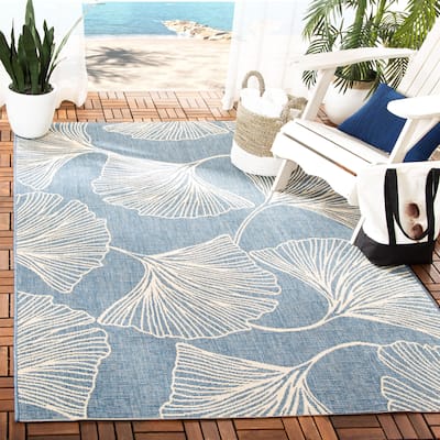 SAFAVIEH Courtyard Sepp Transitional Patio Backyard Rug