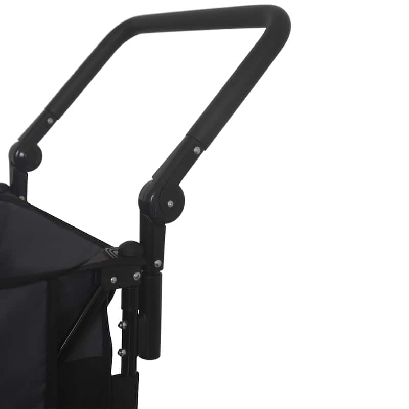 Multi-Functional Push-Pull Folding Wagon Cart With Rotating Handle & 360°All-Terrain Wheels-Heavy-Duty,Adjustable Design