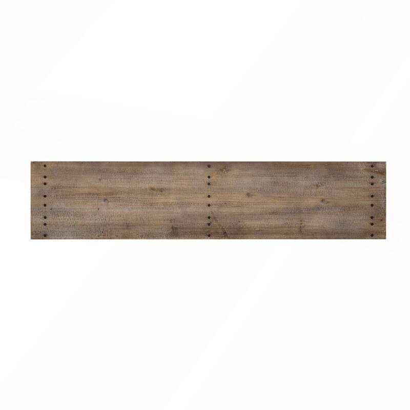 62.9-Inch Vintage Entryway Table with Natural Fir Wood