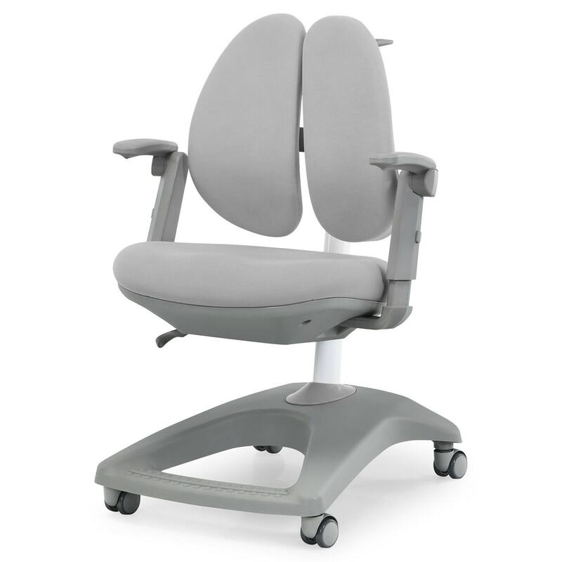 Gymax Kids Desk Study Chair Adjustable Height Depth w/ Sit-Brake - See Details