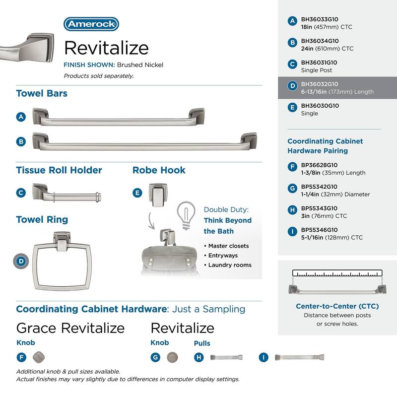 Amerock Revitalize Towel Ring