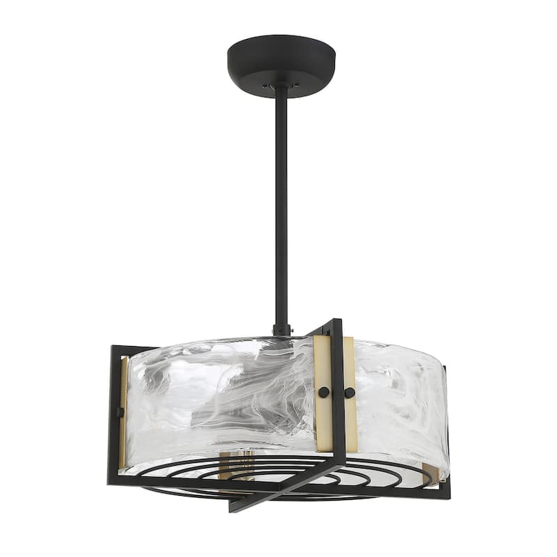 Savoy House 24-FD-1698 Hayward 4 Light 23" Wide LED Drum Chandelier