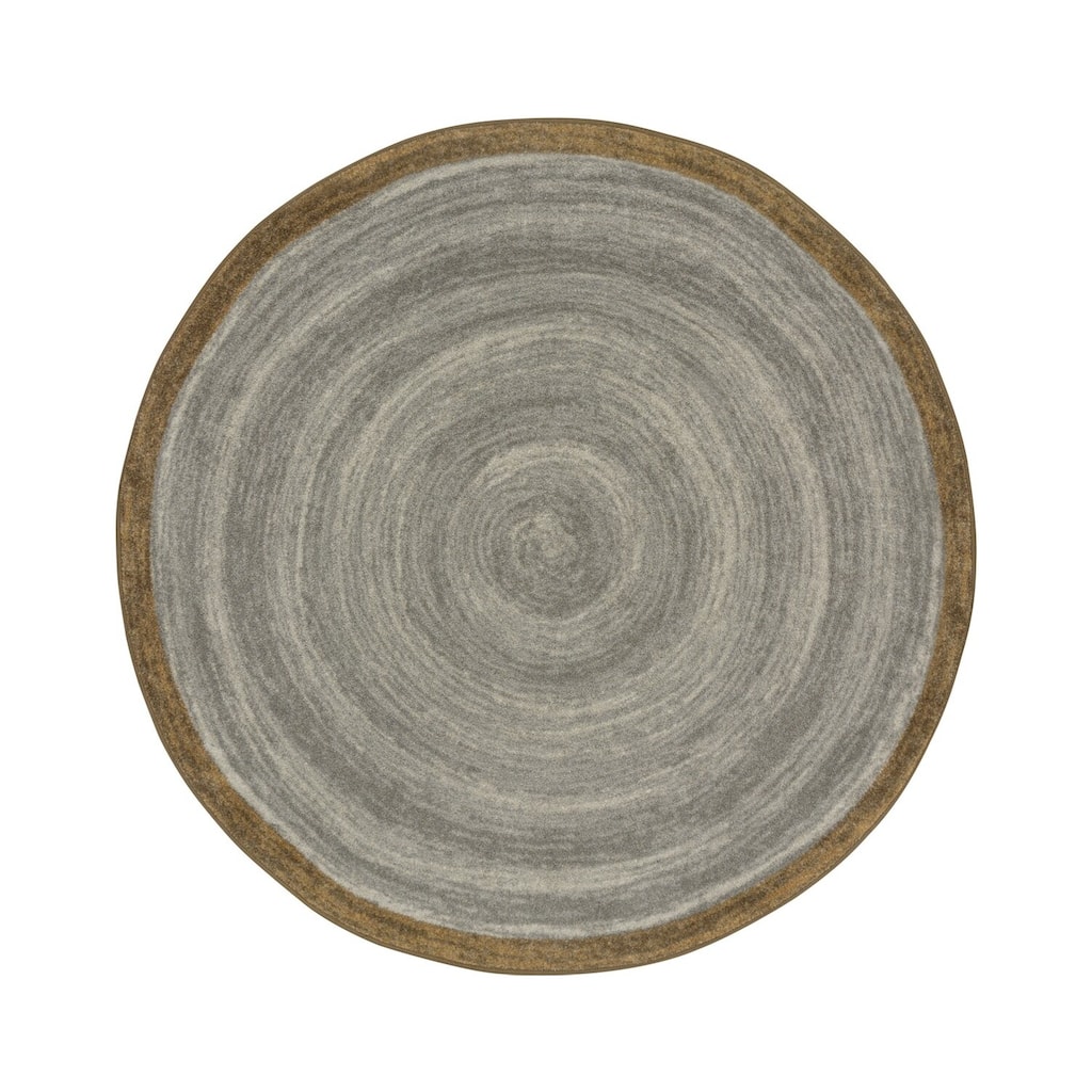 Stone - durable soft decorative rug for home, living room & bedroom - 5' Octagon