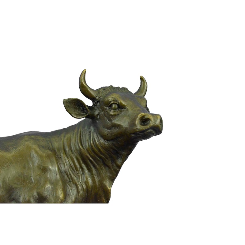 Isidore Bonheur Signed Stock Market Bull Cow Statue Hot Cast Figurine Figure Art