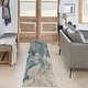 preview thumbnail 73 of 81, Nourison Maxell Modern Glam Abstract Area Rug 2' 2" x 10' - Ivory/Teal - Runner